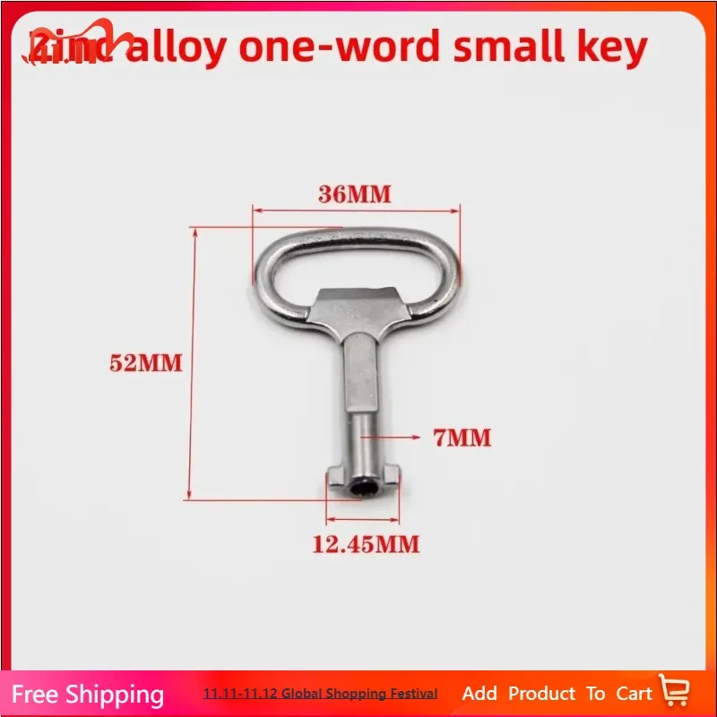 

Mini Universal 4-Ways Phillips Multifunction Wrench Triangle Cross Key Hand Tool for Car Elevator Repair Small Size