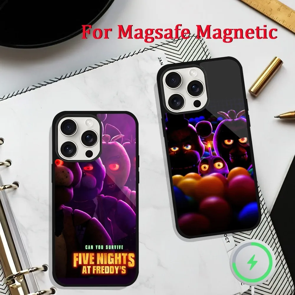 Game F-Five N-Nights At F-Freddys Phone Case For iPhone 11 13 12 14 15 Plus Max Pro Magsafe Magnetic Wireless Charging shell