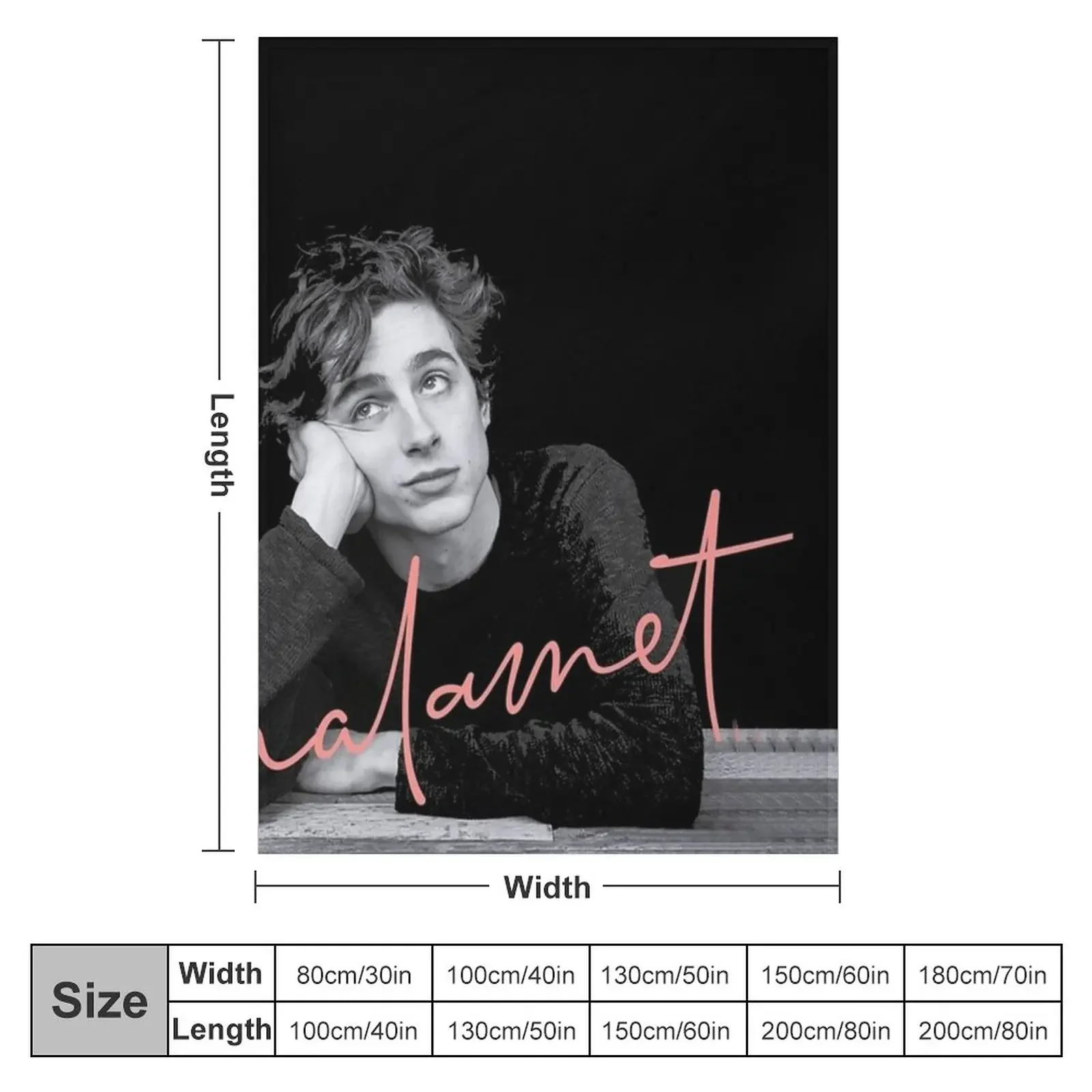 Chalamet Awesome Art of Timothee Chalamet Throw Blanket Stuffed Blankets Softest Blanket Custom Blanket