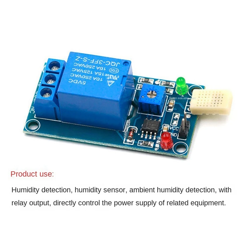 Humidity Switch Module HR202 Humidity Switch Relay Module Humidity Sensor Controller DC5V Portable Module