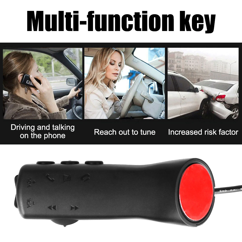 Remote Control New Style Car Steering Wheel Control Button 7 Keys Multimedia Navigation Head Unit for Car Radio Android DVD GPS