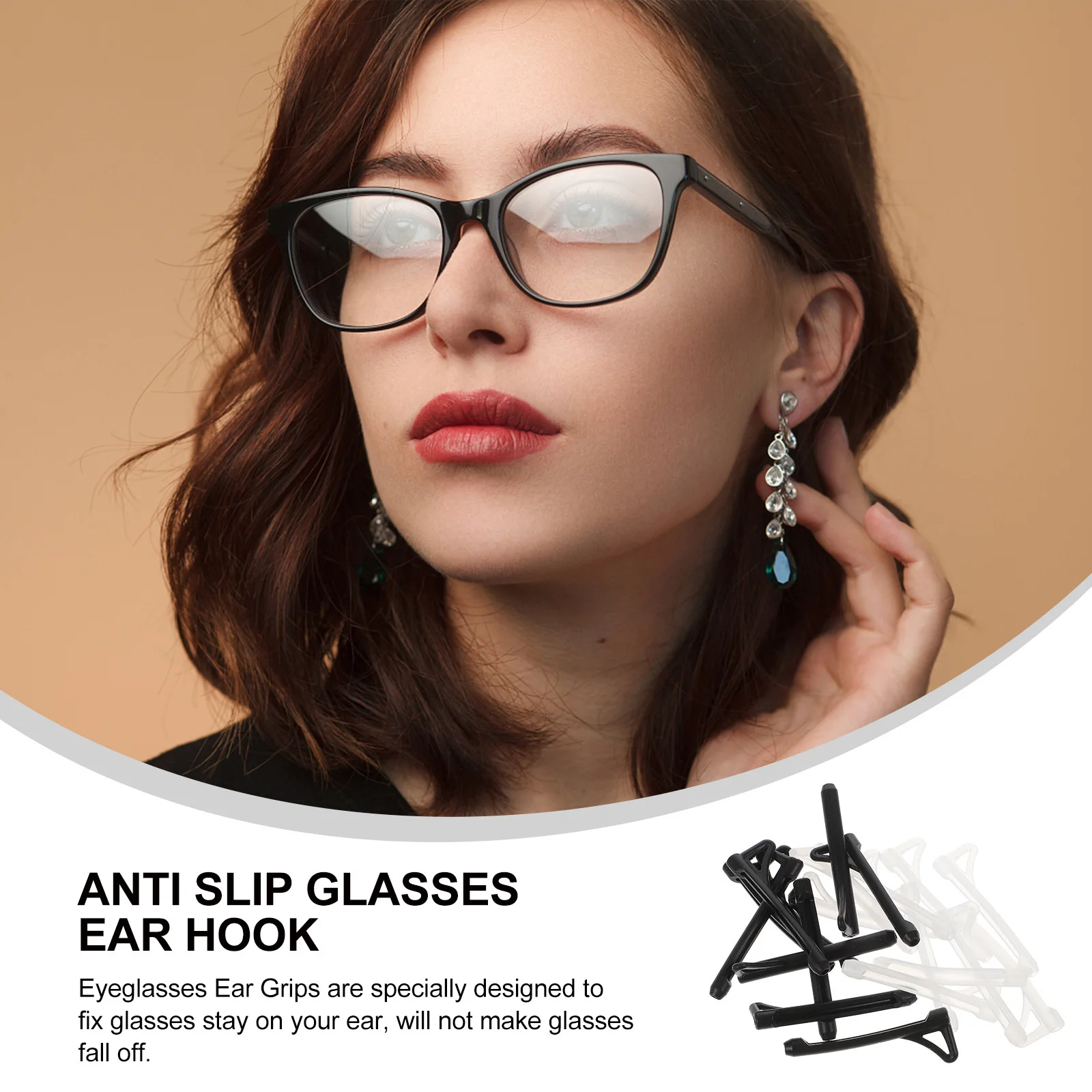 10 pares de gafas de silicona antideslizantes, empuñaduras para los oídos, almohadillas suaves de repuesto para gafas, actividades deportivas, empuñaduras para gafas