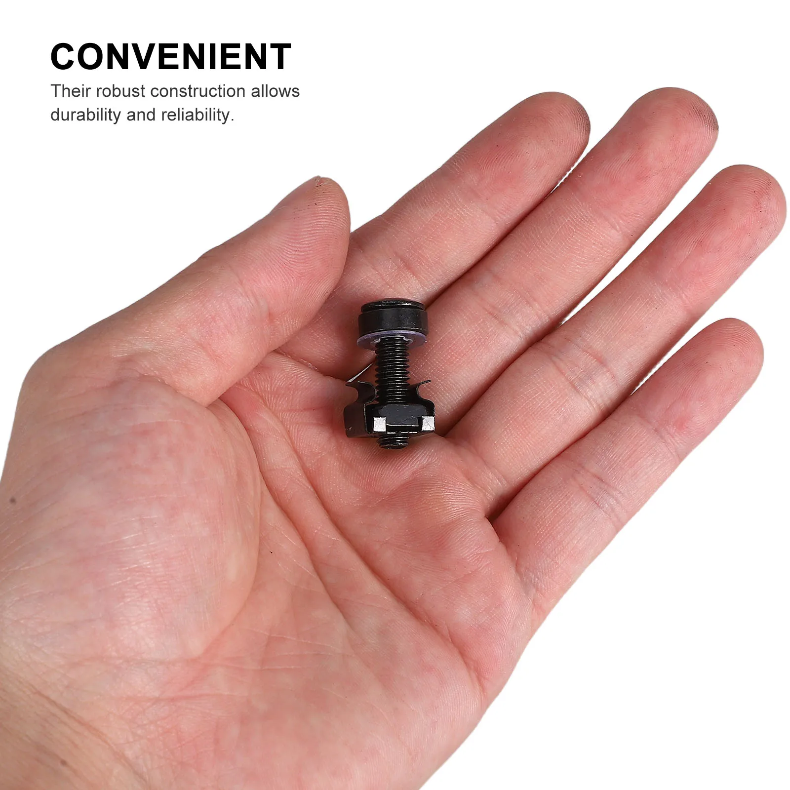 

50pcs Cabinet Screws Stainless Steel Insert Nuts Network Server Mounting Hardware Galvanized Secure Cage Nut for Server Rack