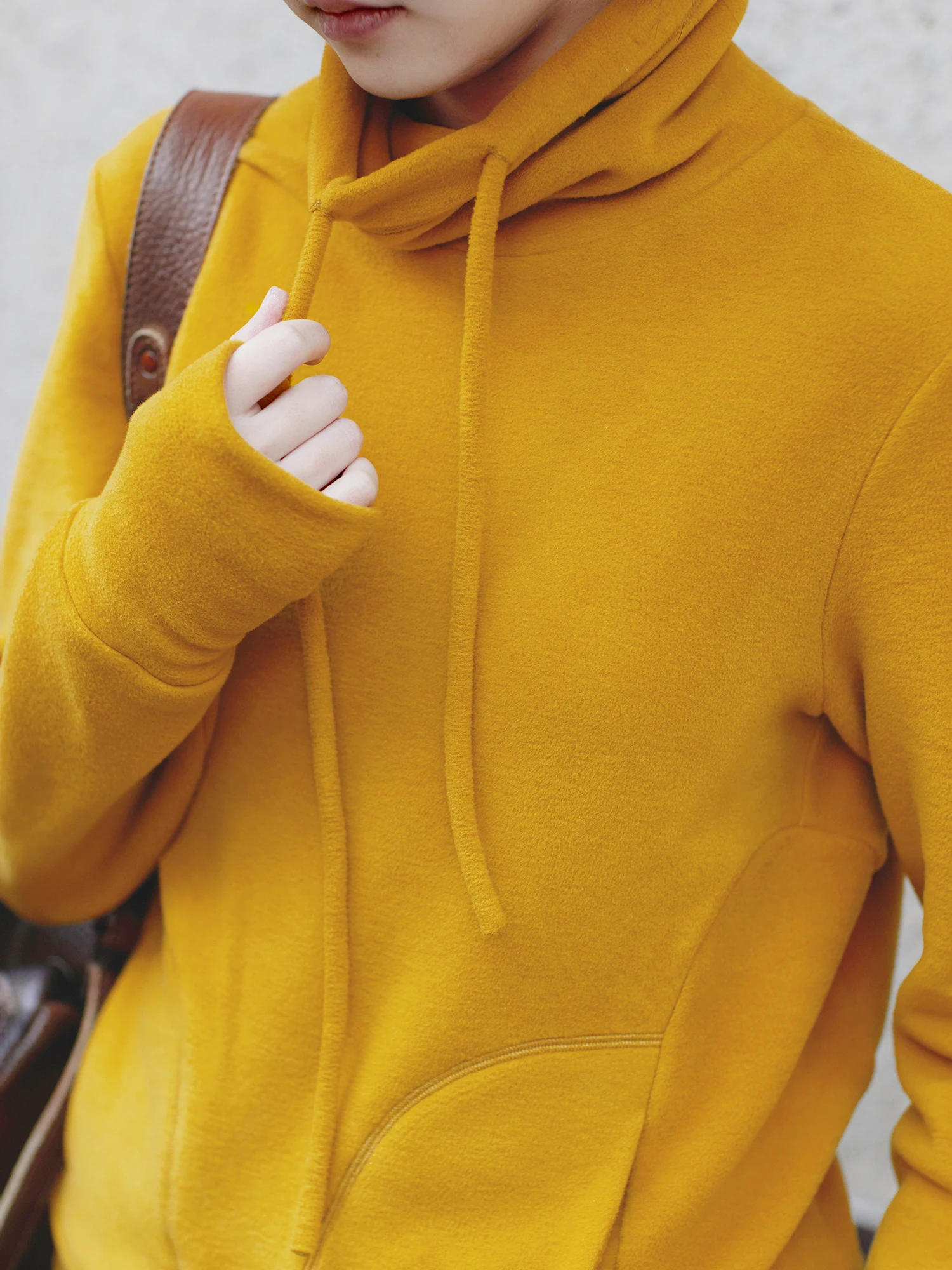 

Женская толстовка с высоким воротником Thiened N95 Winter Sle Velvet Inner Wear Base irt Snowfall Ring Fence Design от Wanheng