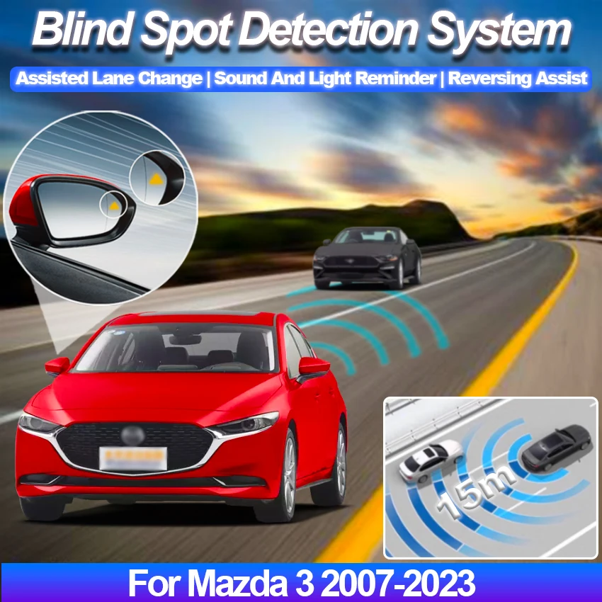 

Car Blind Spot Detection System BSD BSA BSM Radar Detector For Car Rear Mirror Monitoring For Mazda 3 2007-2025