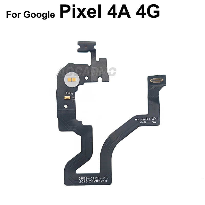 Aocarmo Cho Google Pixel 4A 4G 5G Flash Cảm Biến Cảm Ứng Có Micro Cổng Kết Nối Cáp Mềm Replacemnt Phần