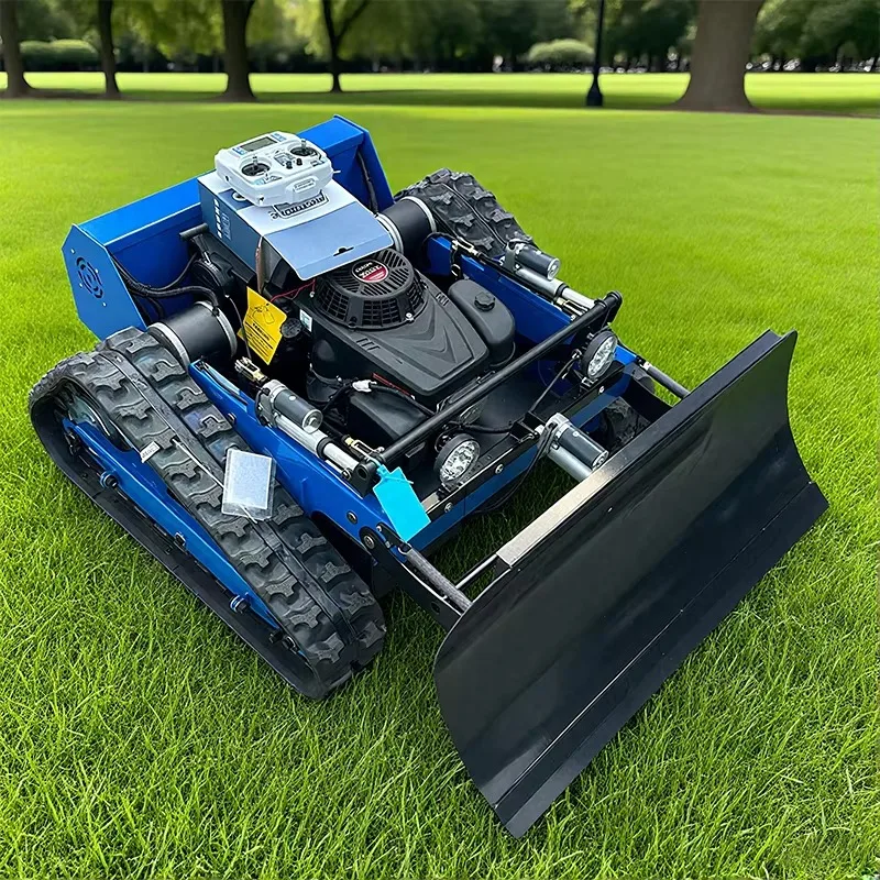 EPA EURO5 All Terrain Remote Control zero Turn Lawn Mower Robot 550mm Crawler Agricultural Rubber Track Lawn Mower