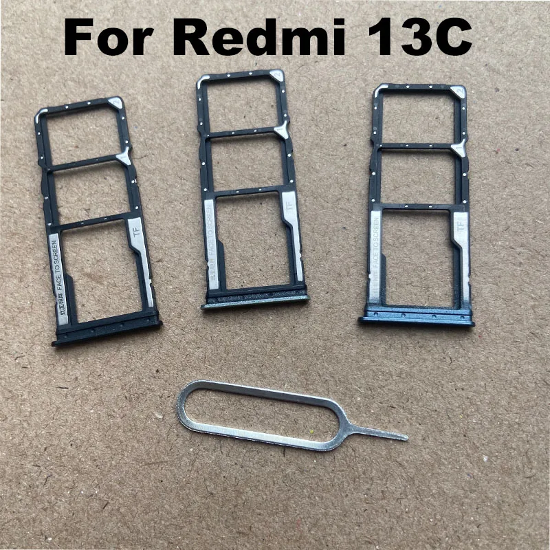 Nuovo per Xiaomi Redmi 13c Sim Card vassoio Slot Holder presa adattatore connettore parti di riparazione di ricambio