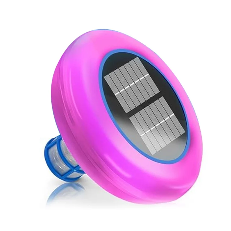 

Auto Pool Cleaner Upgraded Solar Pool Ionizer Copper Lonizer Auto Switching LED Night Light Pool Floaters-B60B