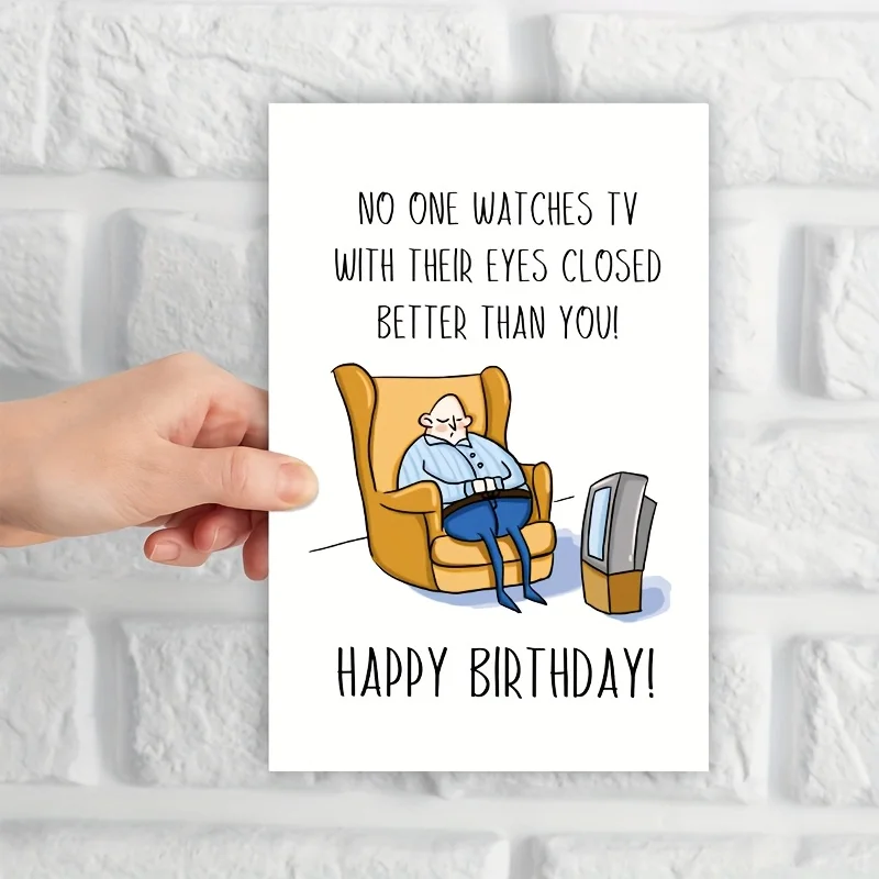 

Fun Birthday Card with Envelope Retirement Life Funny Text Card for Friend Parody Humorous Gift Decoration 1pc Blessing Card