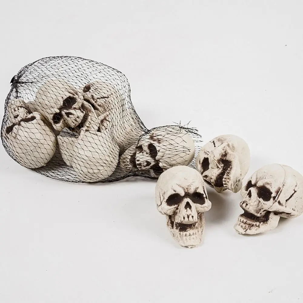 10 Stücke Halloween Mini Skelett Kopf Erschreckende Halloween Dekor Requisiten Schädel Köpfe Gruselige Requisiten Tischdekoration Schädel Dekoration
