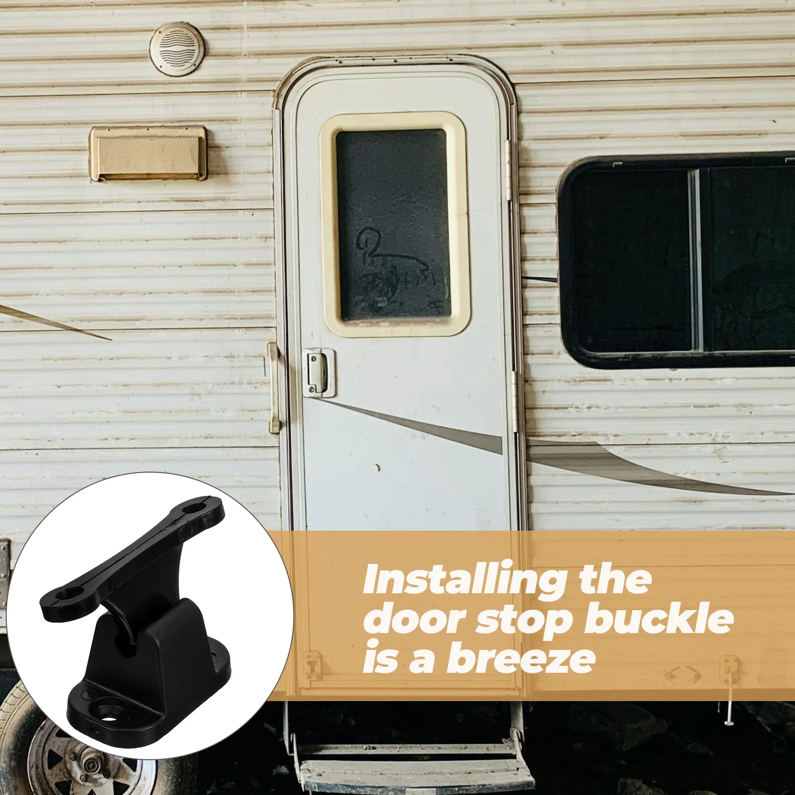 

2pcs T-shaped RV Door Holder Durable Nylon Trailer Latch Camper Accessories Hook Door Catch Replacement