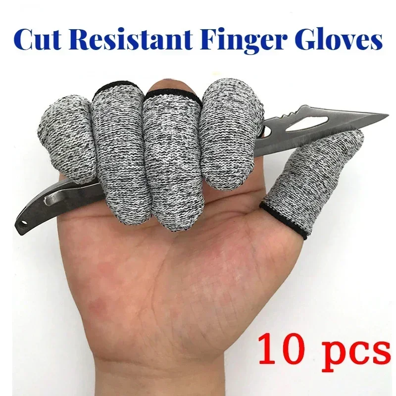 

10Pcs Anti-cut Finger Protector Finger Cover Kitchen Tool Thumb Knife Picker Finger Cover F Protection Cutting Finger Gadgets