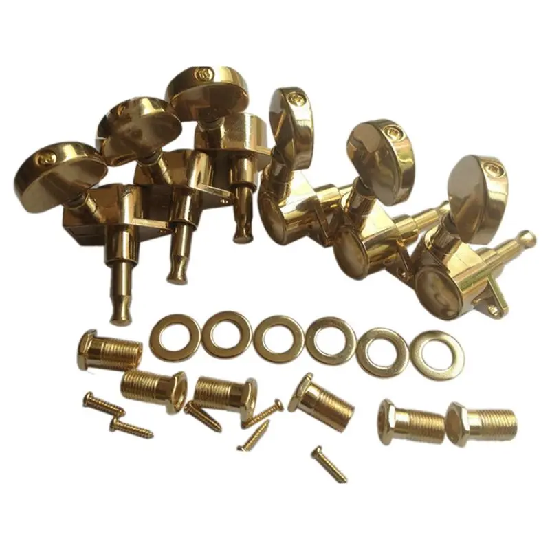 

A99I-6Pcs Grade Guitar String Knob For Grover String Winder Tuners Machine Heads For Acoustic Electric Guitar