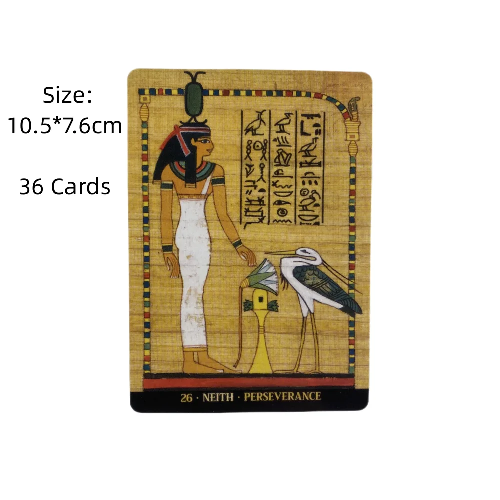 Egyptian Gods Oracle Cards Tarot Edition Cards English Wisdom Divination Board Deck Edition Versions Playing Game