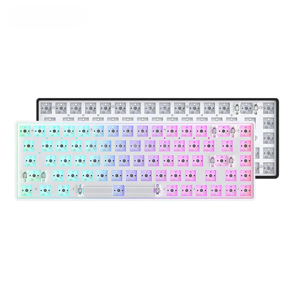 

# Горячая продажа для MAG68, комплект механической клавиатуры на заказ, RGB-подсветка, 3 режима, проводная/беспроводная клавиатура 2,4G/BT5.0 с возможностью горячей замены