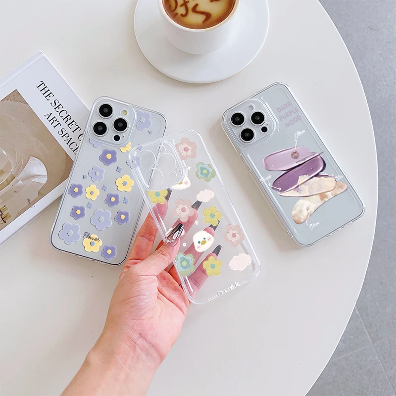 

Cloud Purple Dream Phone Case For IPhone 17 Pro Max 16 17 15 Pro 14 13Plus 12Mini 11 16E 17Air Cases Transparent Soft Covers