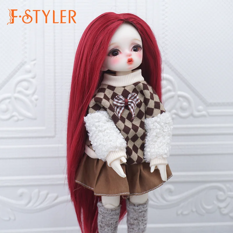 FStyler Doll Wig Long Variable Style BJD Doll Soft Synthetic-Mohair Various Colors Hair Accessories In Stock1/3 1/4 1/6 1/8