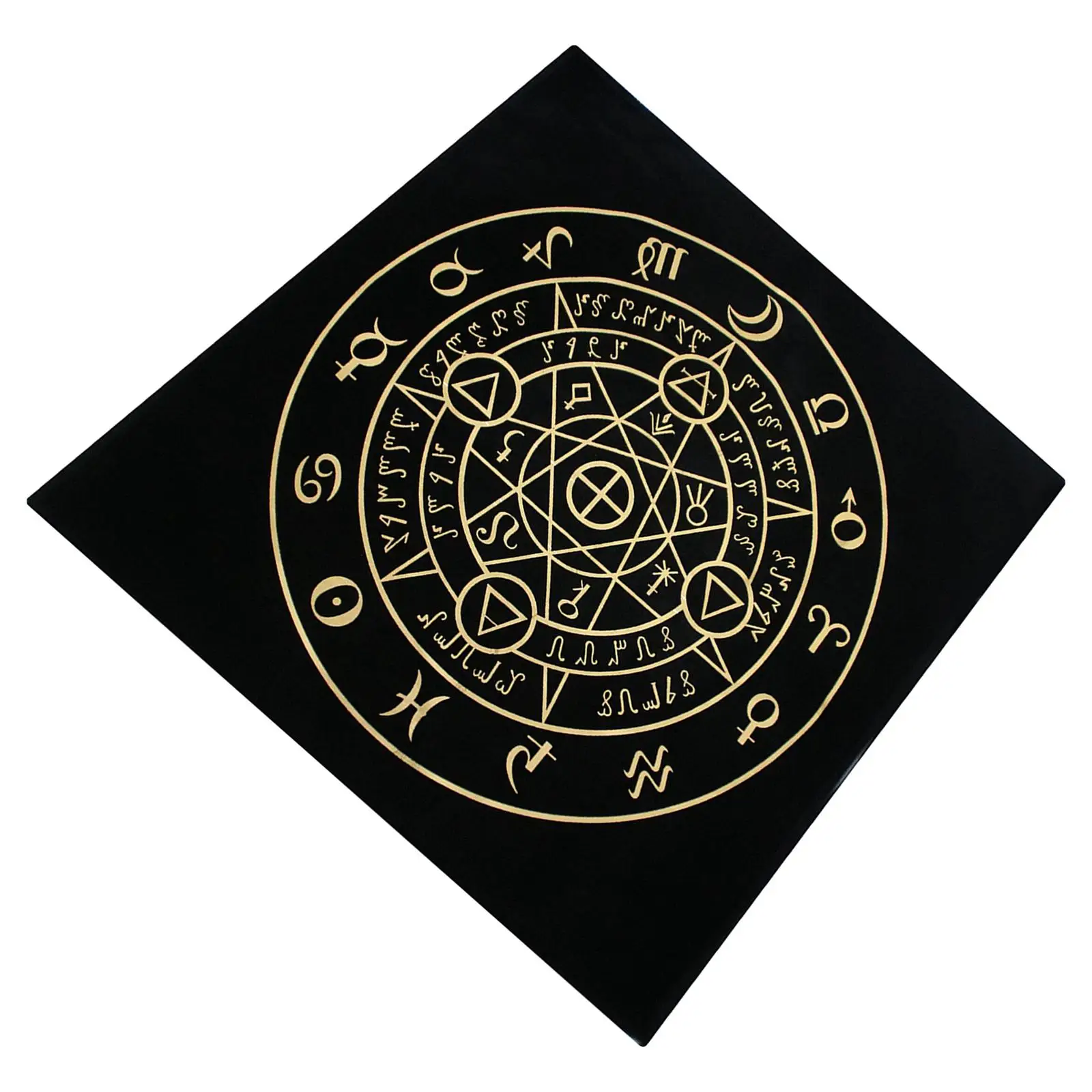 Square Tarot Tablecloth Table Cloth 20x20 inch Spiritual Astrology Blanket Mat