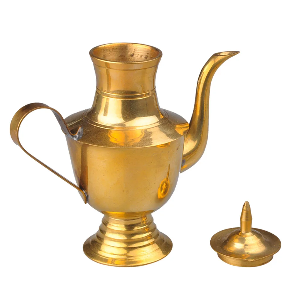 

1Pcs Pure Copper Wine Pot Retro Style Decorative Liquor Pot Housewarming Gift Office Home Decor Living Room Desktop Ornament