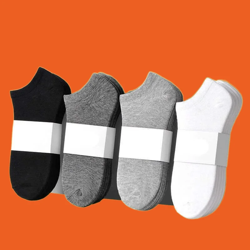 5/10/20 Pairs New High Quality Women's Short Socks Fashion White Black Female Ankle Socks Breathable Sports Cotton Floor Socks