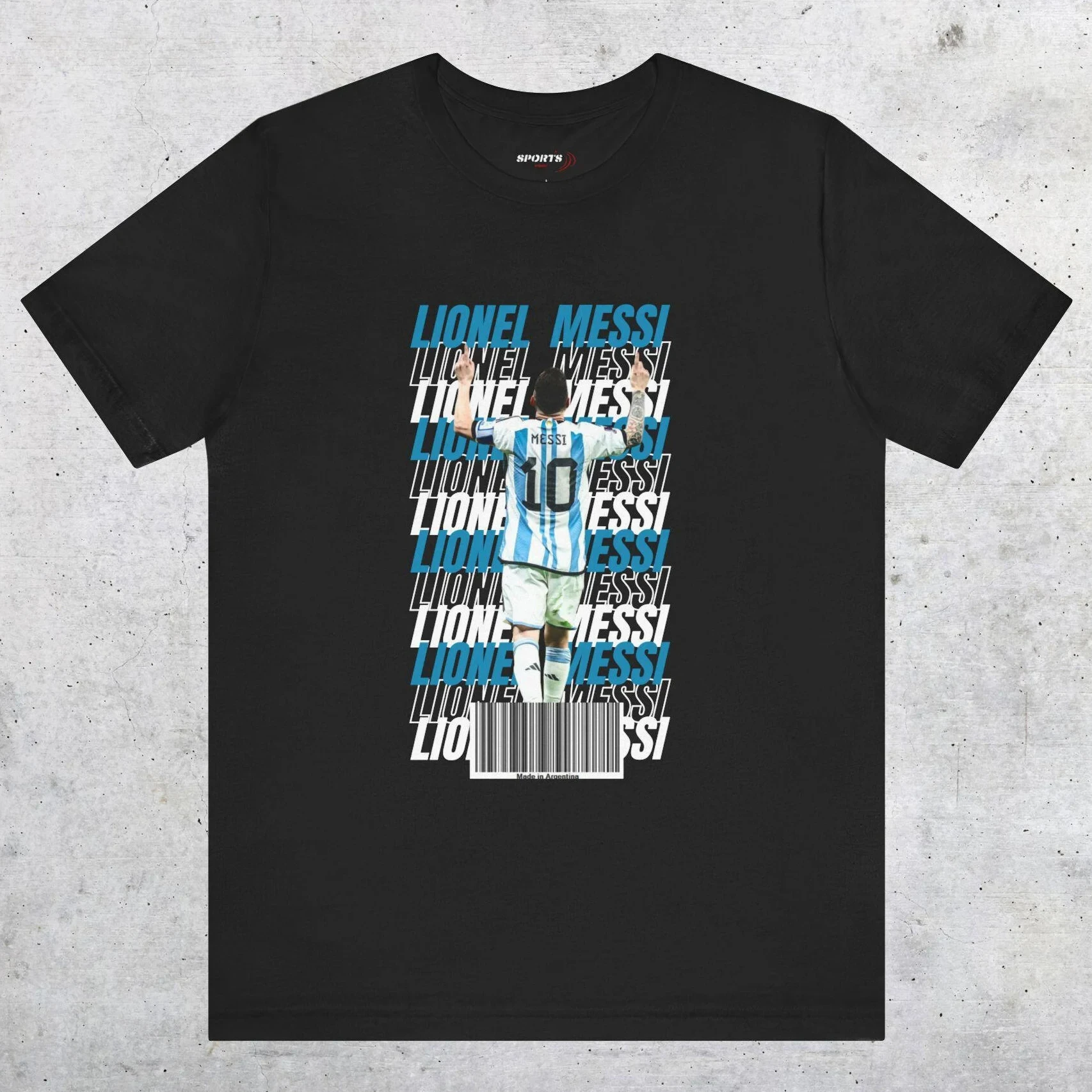 Unisex Jersey Style Messi Number 10 Collage Tribute T Shirt Argentina Soccer Football Fan Custom Personalized Gift Graphic Tee