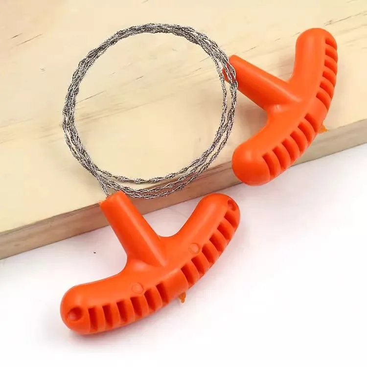 Portable Hand Pull Wire Saw Emergency Survival Stainless Steel Wire Saw Outdoor Camping Hiking Pocket Hand Saw PVC Pipe Cutting