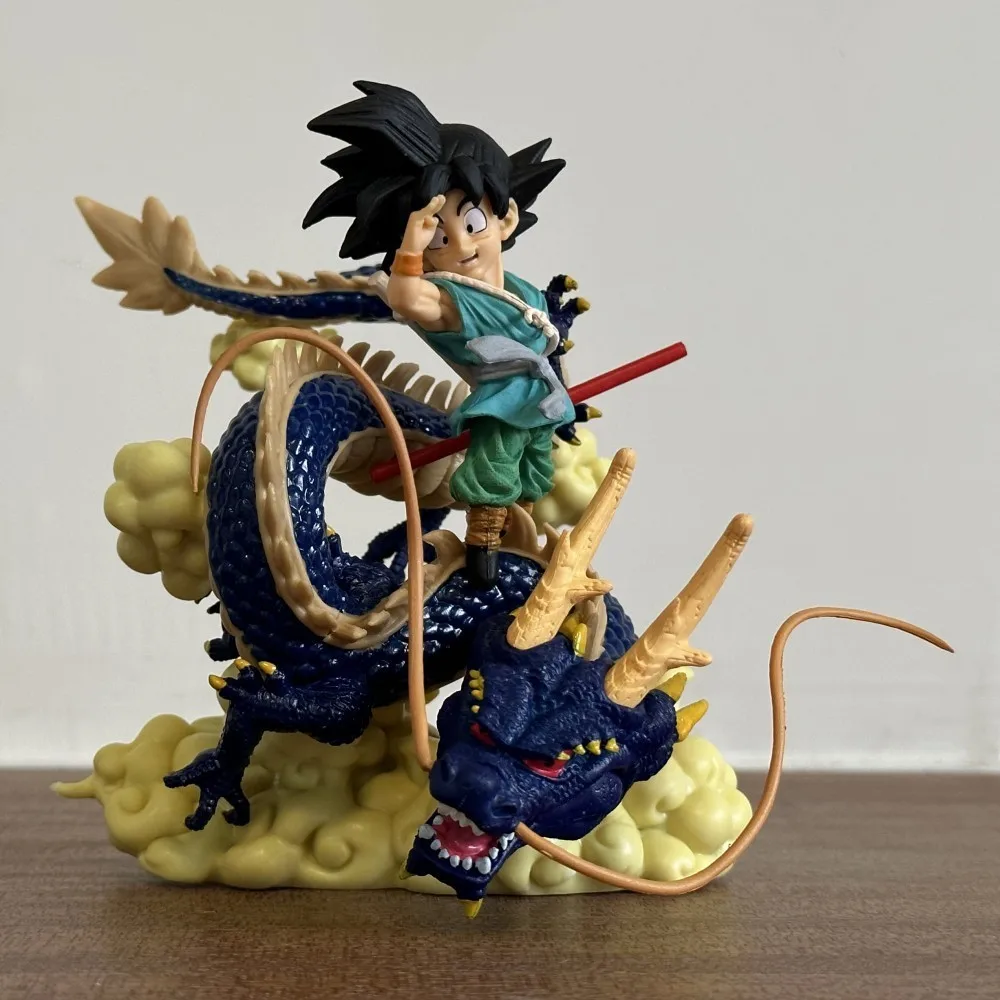 Bandai-Dragon Ball Adieu Wukong, modèle fait à la main, ornements de bureau, décoration de voiture, jouets pour enfants, cadeau d'anniversaire