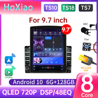 8G+256G Android 12 Car Auto Radio Universal For 9.7 inches For Tesla Style  Vertical Screen Multimedia Navigation Carplay 2 Din