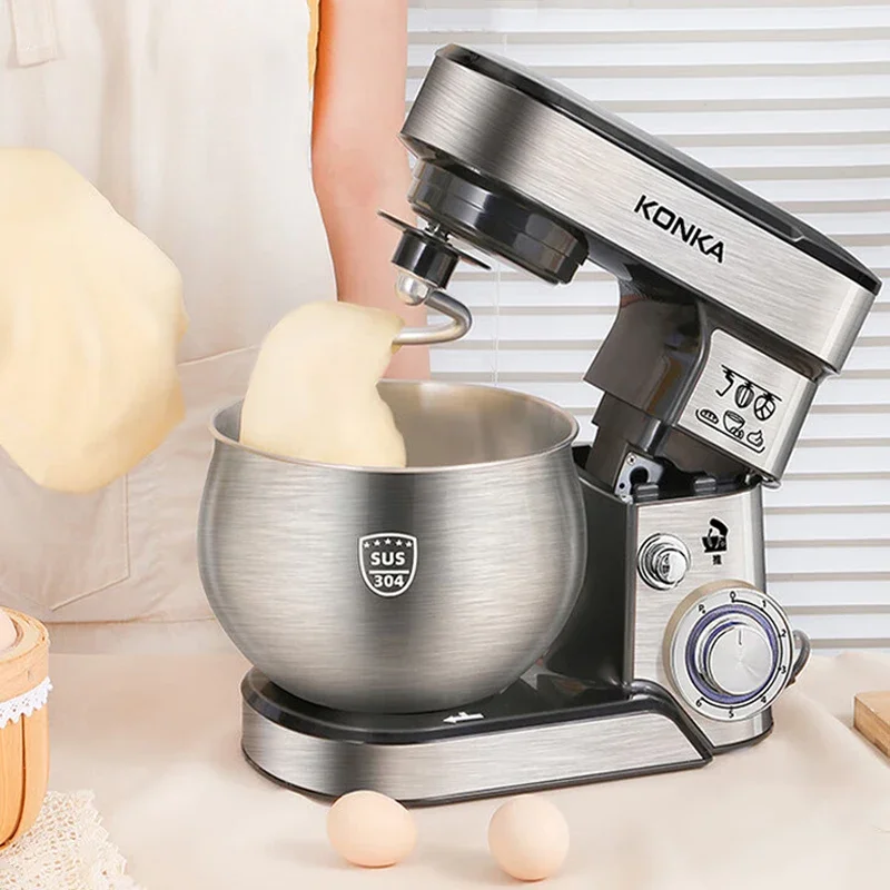 

KONKA Chef Machine Household Multifunctional Flour Dough Mixer Small Dough Kneading Machine Fully Automatic Electric Egg Beater