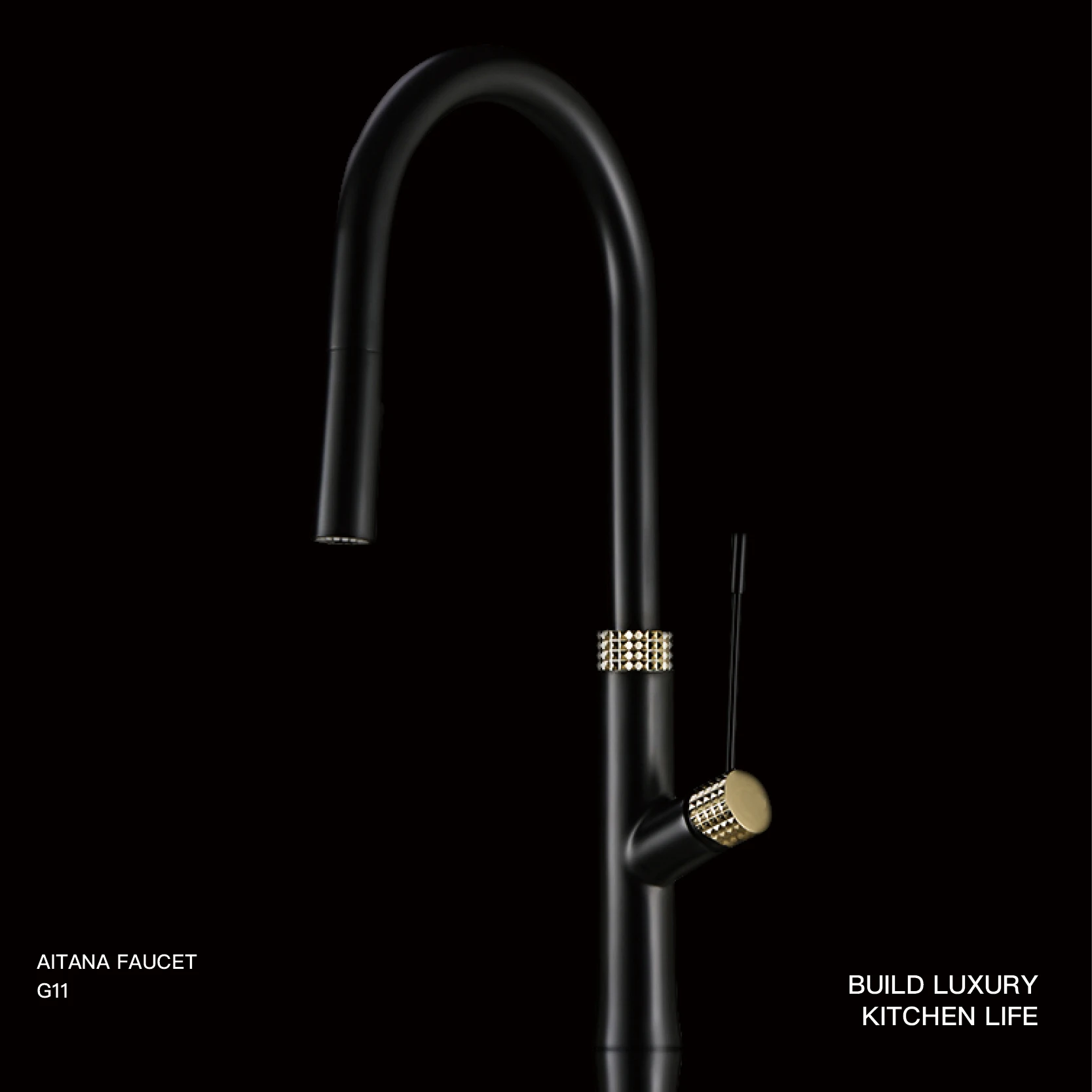 Brass Bathroom Faucet light luxury simple design single handle cold and hot double control pull-out two-function sink Tap