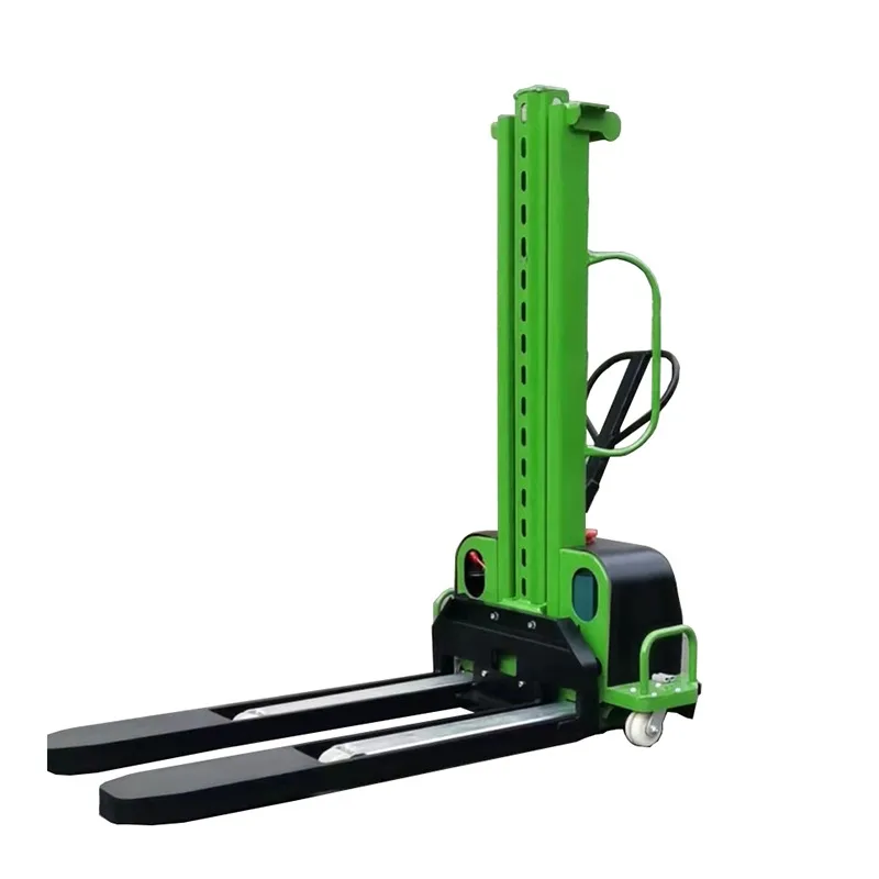 500Kg 700kg 1000kg portable truck cargo loading and unloading self-lifting semi-electric stacker electric self-loading pallet
