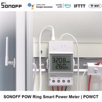 SONOFF POWCT 100A Max WiFi POW Ring Smart Power Meter Split CT Sensor ESP32Chip Energy Monitor Smart Life Via Alexa Google IFTTT