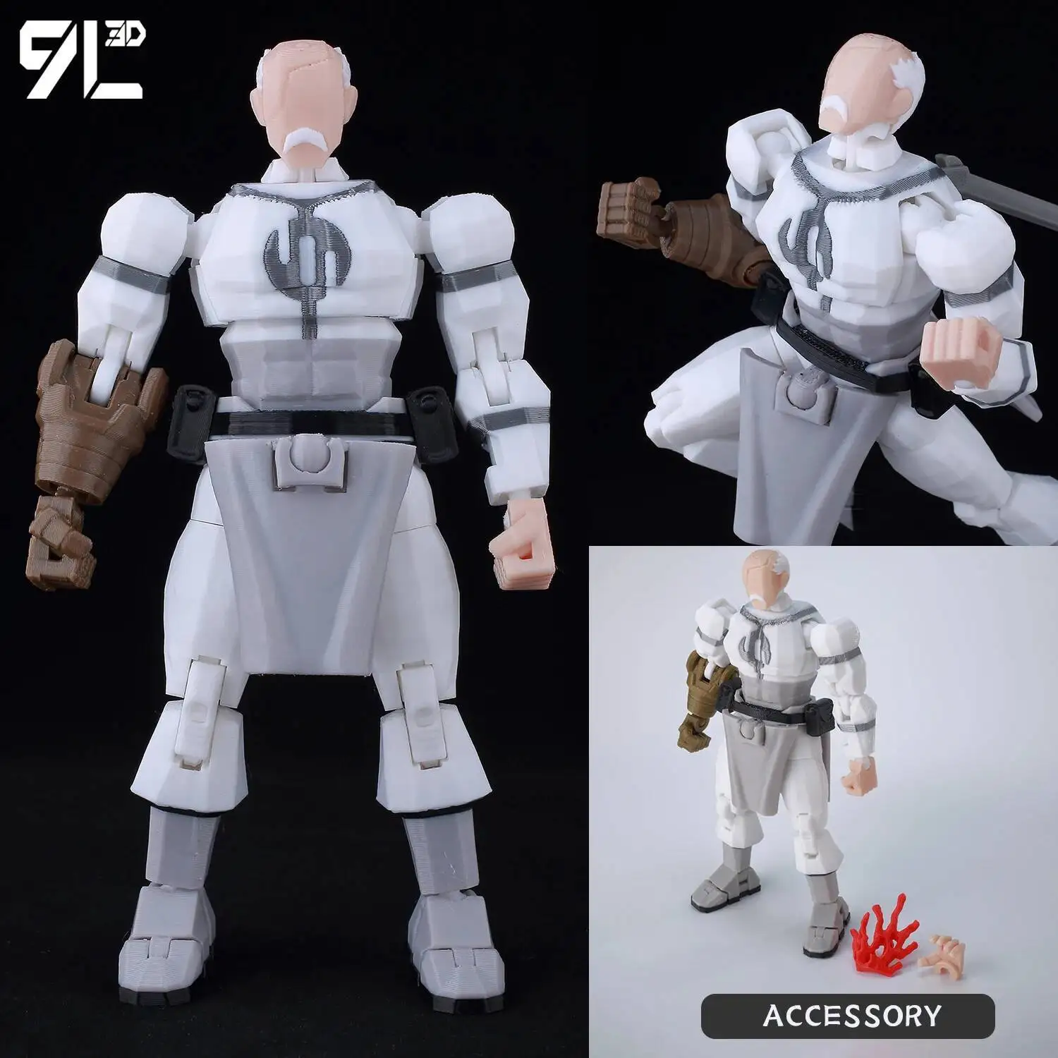 9L3D Lucky 13 Invincible Boy Veroveren ​   Omni Action Figure 3D-geprint anime-model Multi-Jointed Poseable Collectible Toy Gift Fan - afbeelding 1