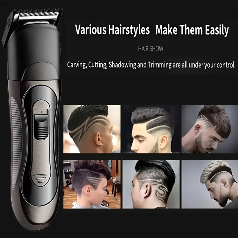 Professional Multi-Function Electric Razor for Men USB Rechargeable Dual Blade Stainless Steel Nose Hair Trimmer Precision Head