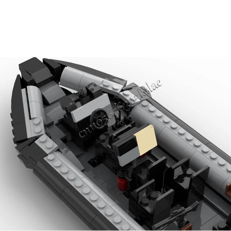 442ピース MOC カスタマイズ 有名なアークティック24 RHIB ブリックヘッドモデル DIY クリエイティブパズル 誕生日漫画アニメフィギュアおもちゃ ディスプレイギフト