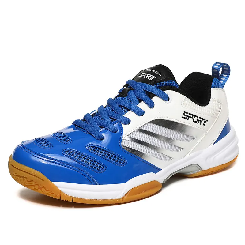 Zapatos de bádminton transpirables para hombre, zapatillas de voleibol antideslizantes, tenis de calidad, 38-48 talla grande, novedad