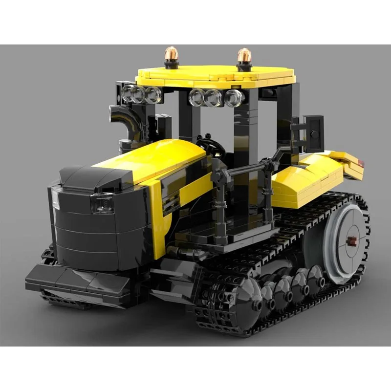 

MOC-215004 Building Block Agricultural Tractor Model Display, 605 Pieces, Children's Birthday, Christmas, and New Year Toy Gift