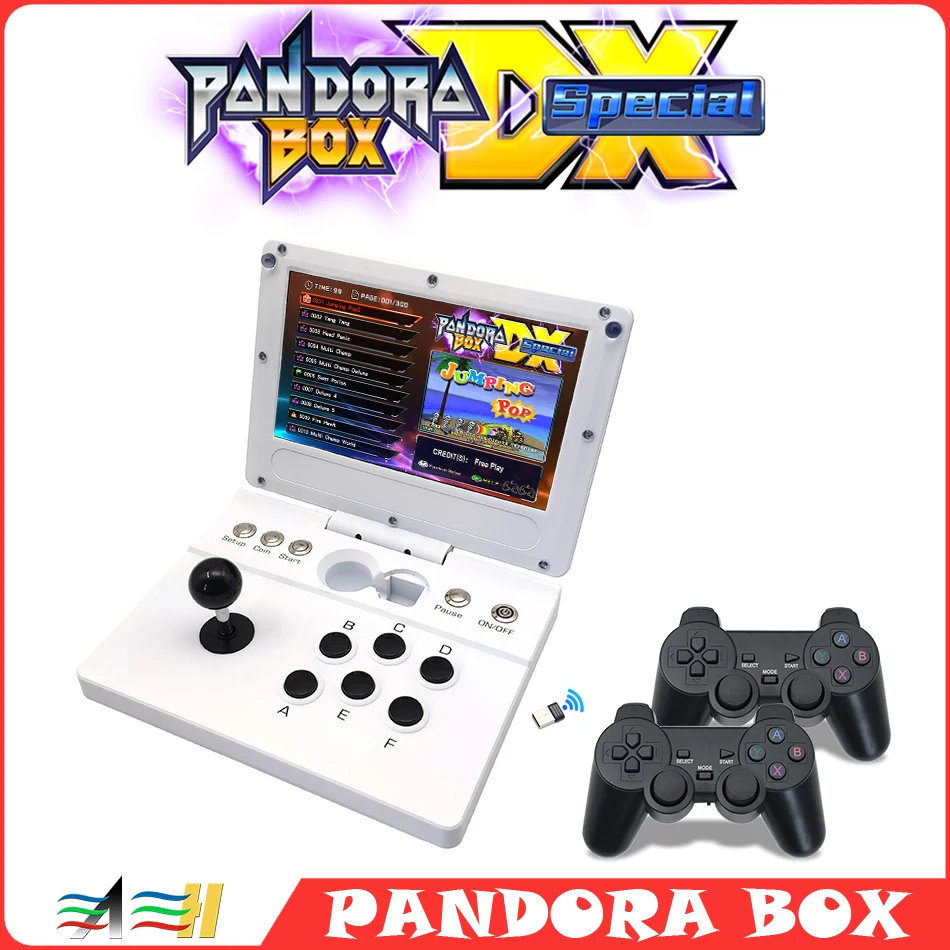 

A Original10.1-inch Mini Retro Folding Portable Video Arcade Game Console Built-in Pandora box DXSpecial 5018Classics Retro Game