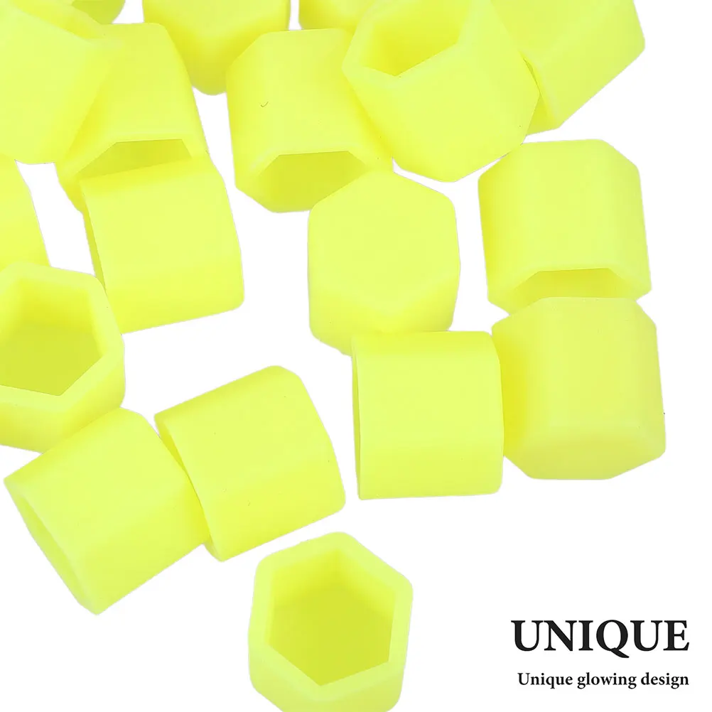 

20 Pcs Universal Car Wheel Nut Caps Luminous Screw Lug Covers Fluorescence Hubcaps