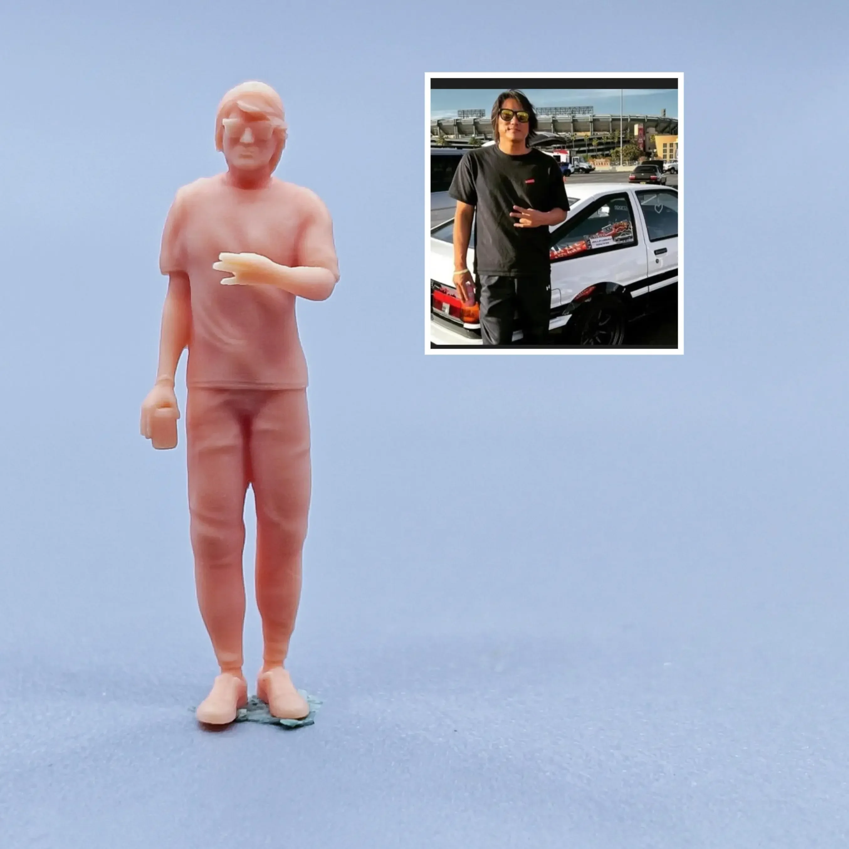 1/64 Figuren Maßstab Modell Harz Geschwindigkeit und Leidenschaft Han ungefärbte Miniaturen Diorama handbemalt C205