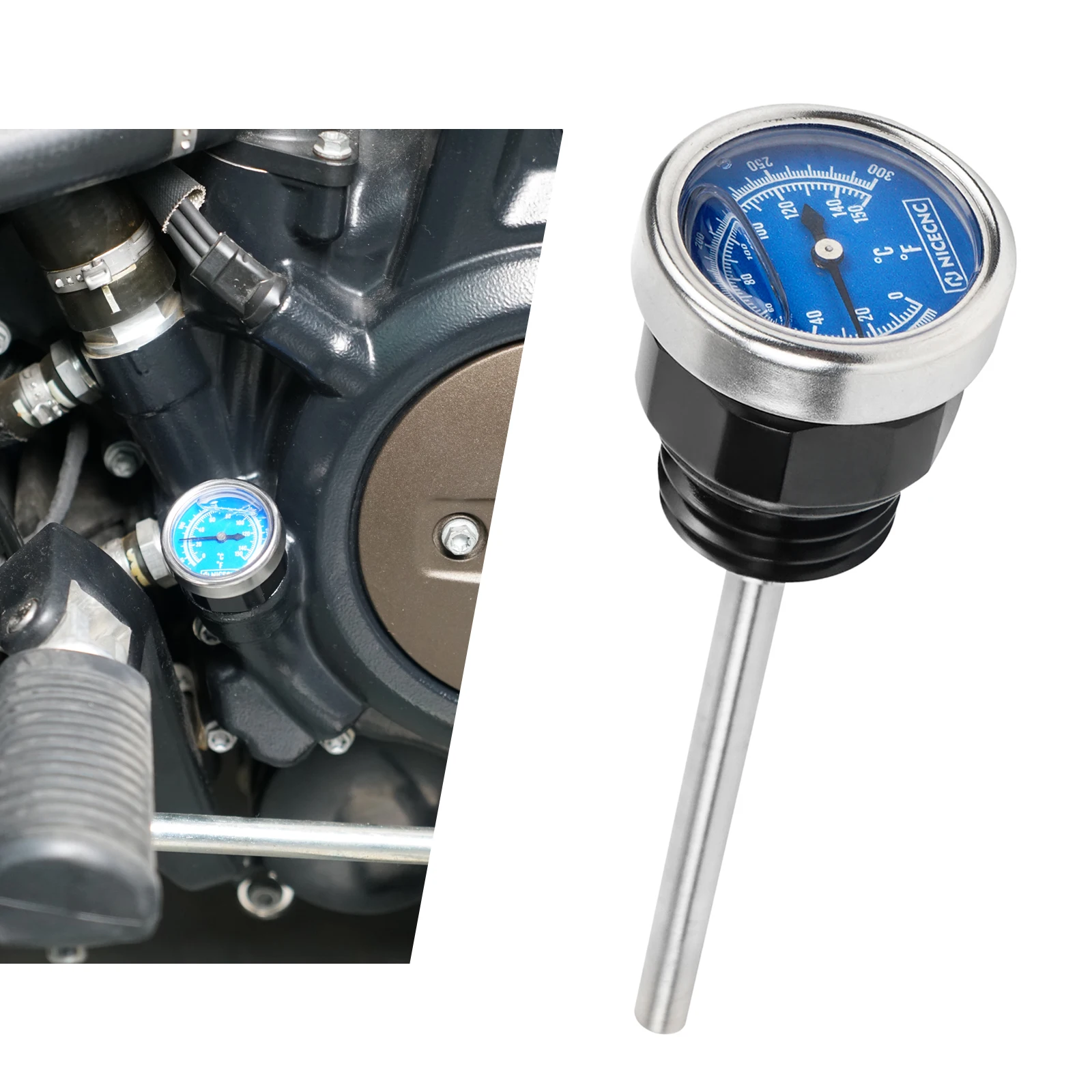 

For 21-24 Harley Pan America 1250 RA1250 RA1250S Oil Temperature Dipstick for Harley Nightster RH975 2022-2024 RH975S 2023-2024