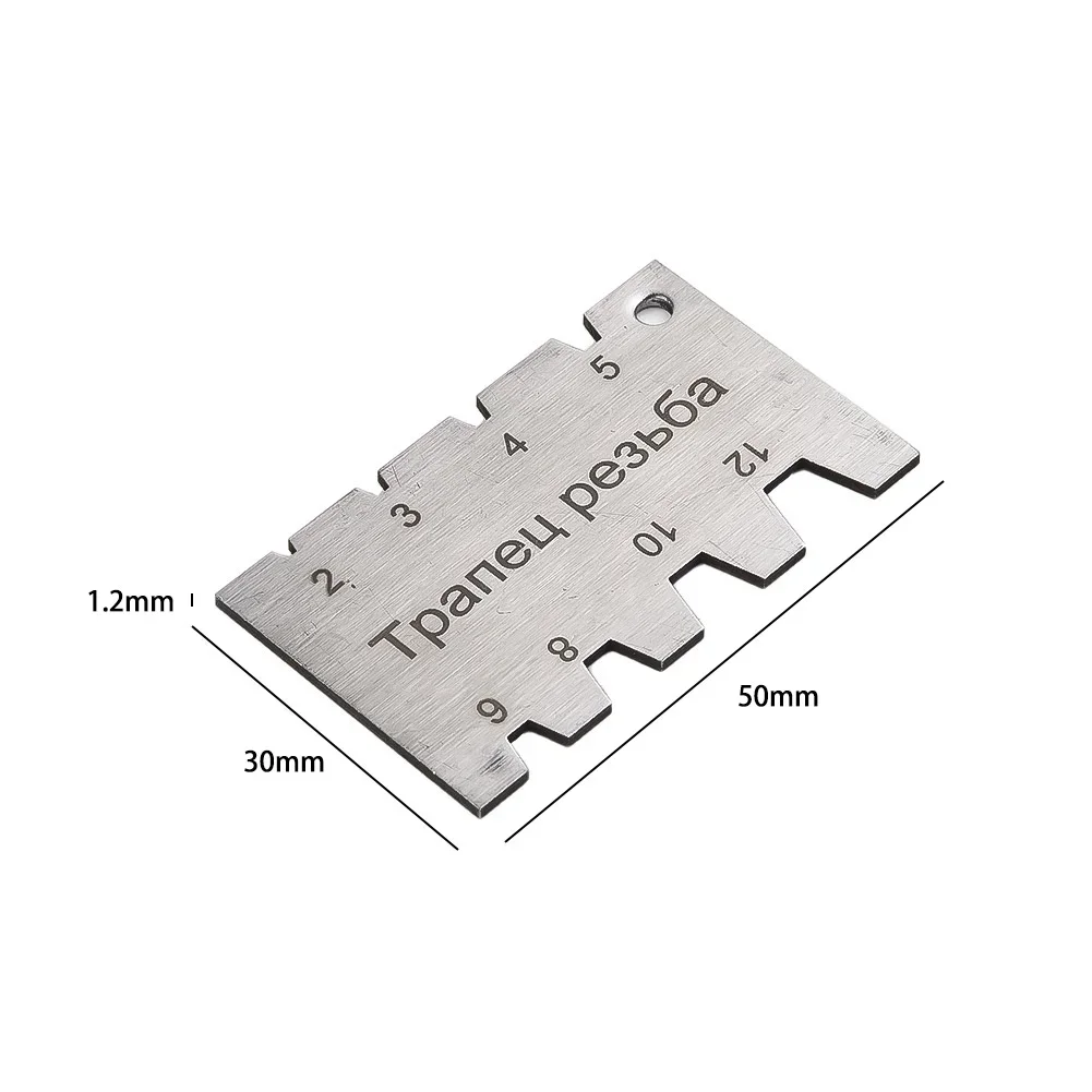 Jauge de coupe de vis en acier inoxydable, fils d\'usinage, angle, périphérie, modèle, outil de mesure d\'angle, jauges d\'outils de jauge