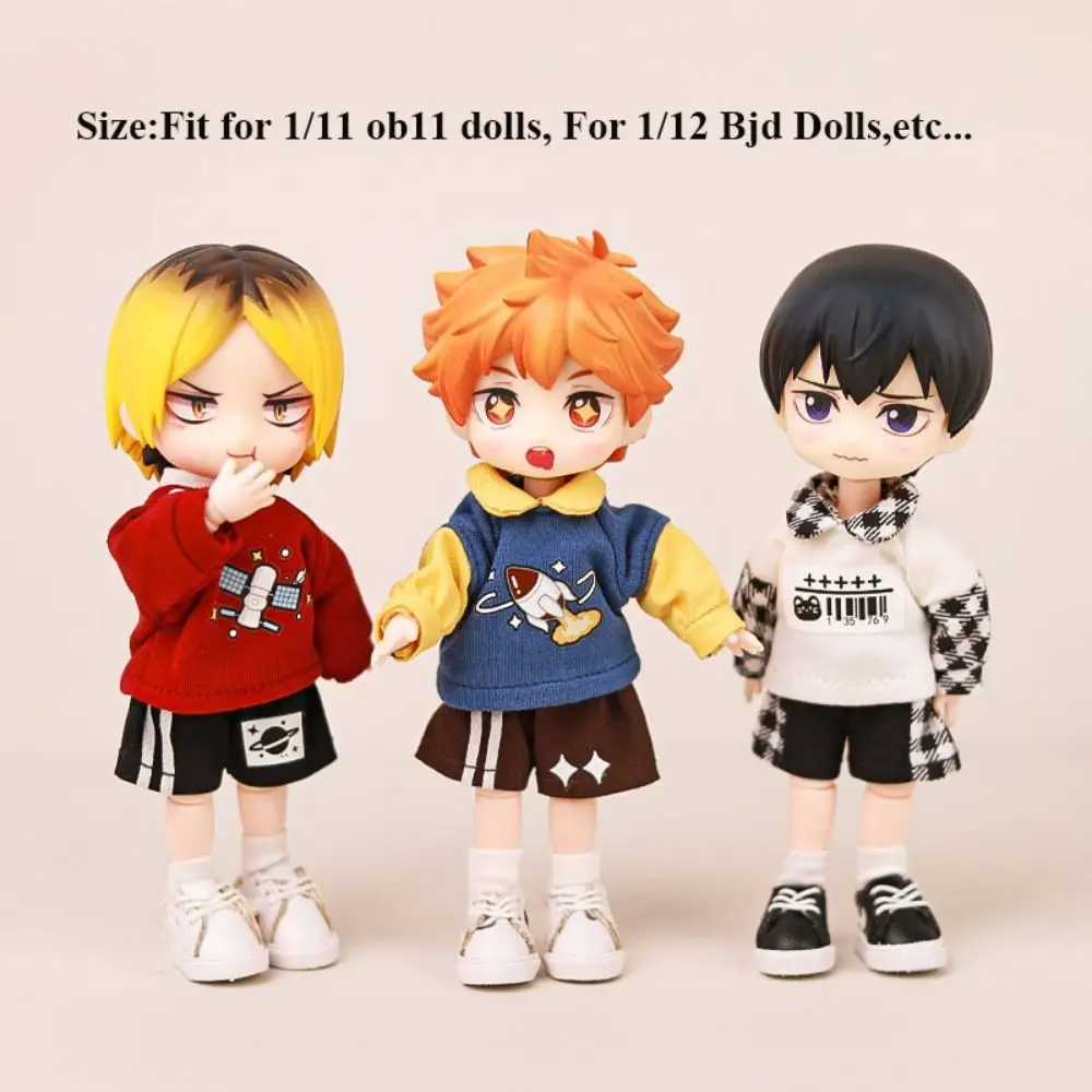 Kleidung Hoodies Hosen Für 1/11 OB11 Puppen Für 1/12 Bjd/GSC Puppe Kleidung Casual Hosen DIY Obitsu 11 Puppe kleidung Zubehör Spielzeug