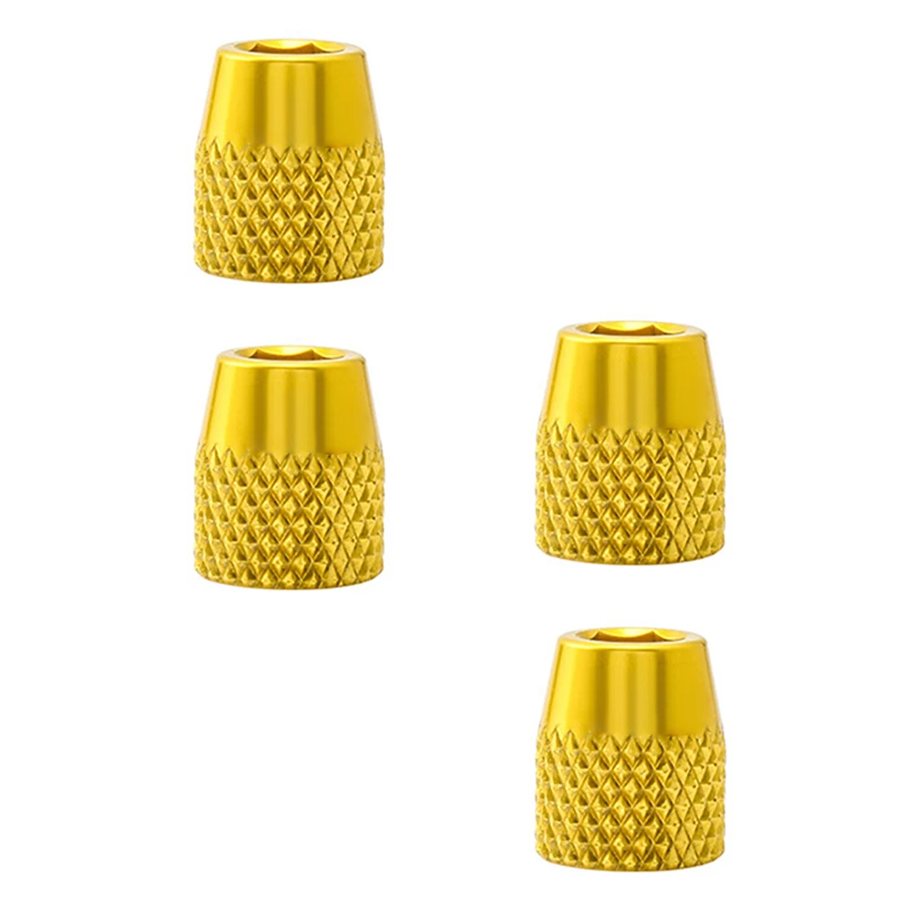

4 Pcs Aluminum Alloy Fixed Nuts for Bike Parts Lightweight Corrosion Resistant Smooth Edges Brake Block Accessories