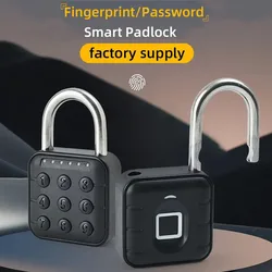 Electronic Lock Tuya Bluetooth Fingerprint Padlock Digital Luggage Lock APP Temporary Password Remotely IP67 Waterproof New