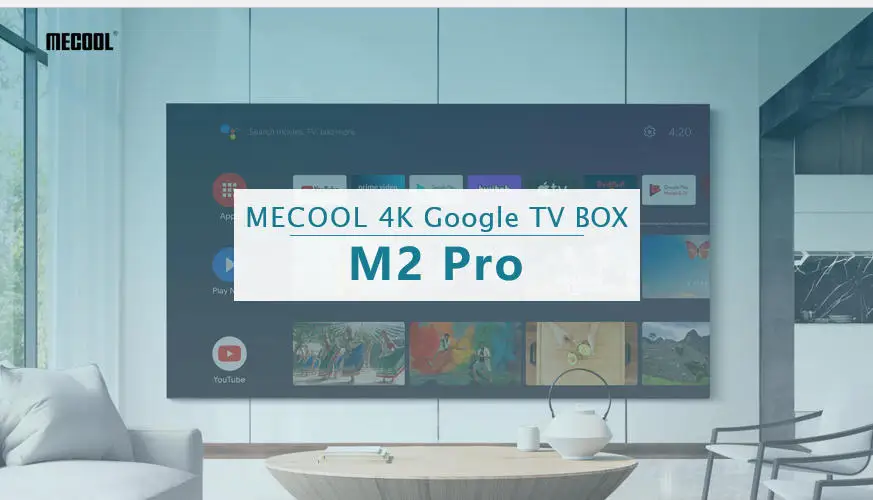 2025 وصول جديد MECOOL Android TV Box M2 PRO Amlogic S905Y4 NETFLIX 4K HDR Google TV Dolby Audio ip TV box الإصدار العالمي