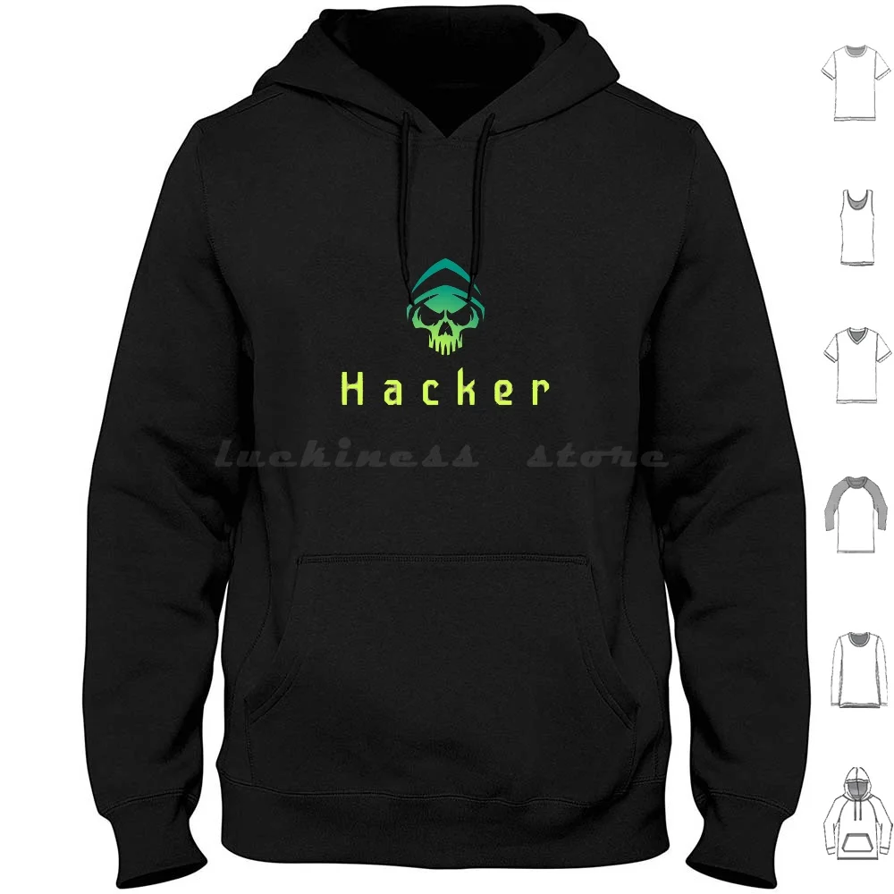 Hacker-Cyber Security Hoodie Cotton Long Sleeve Hacker Linux Hacking Geek Hack Linux Nerd Cyber Security Programmer Kali