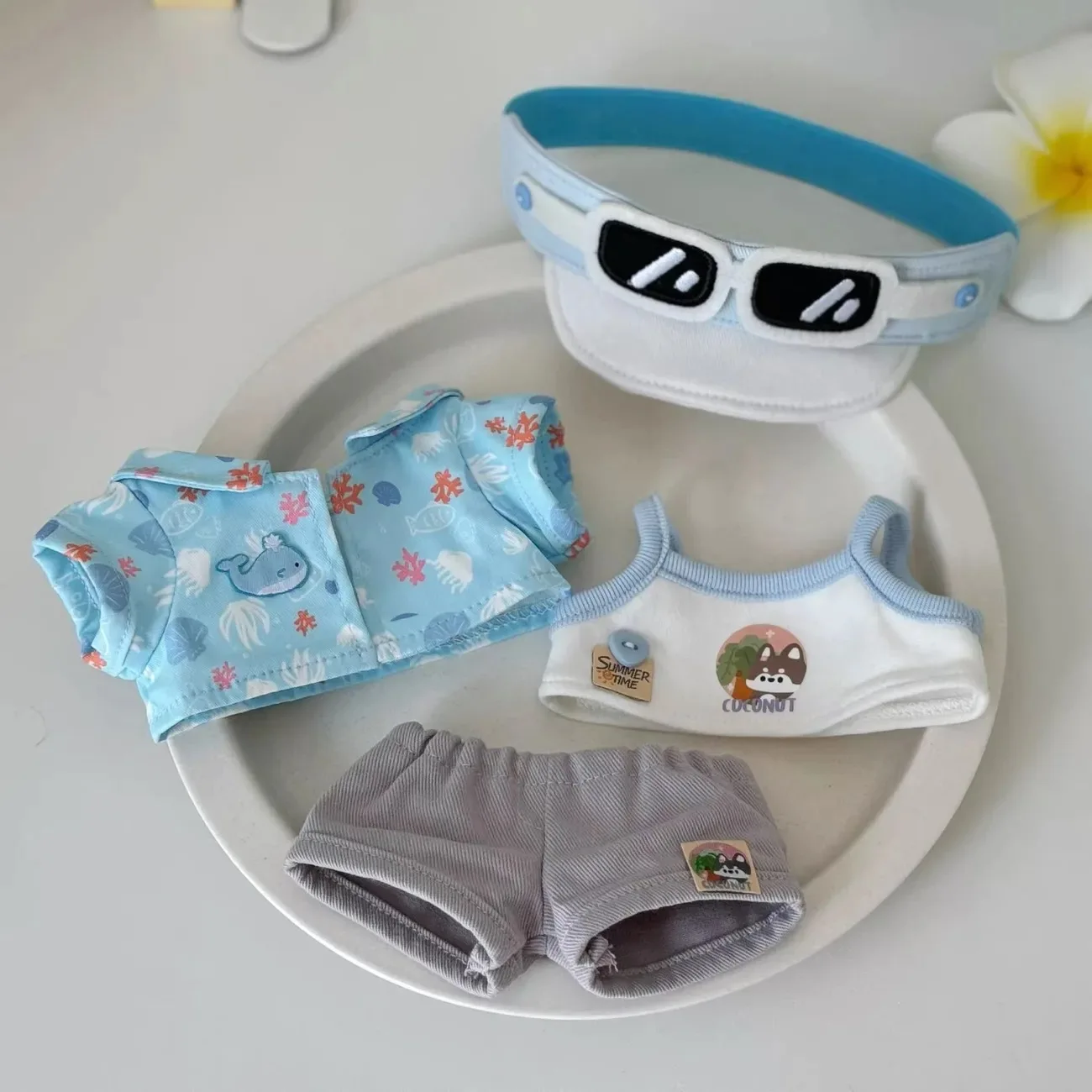 コスプレベビー服 20 センチメートルココナッツココナッツ未知の島綿人形かわいい服交換セット人形ドレスアップ人形