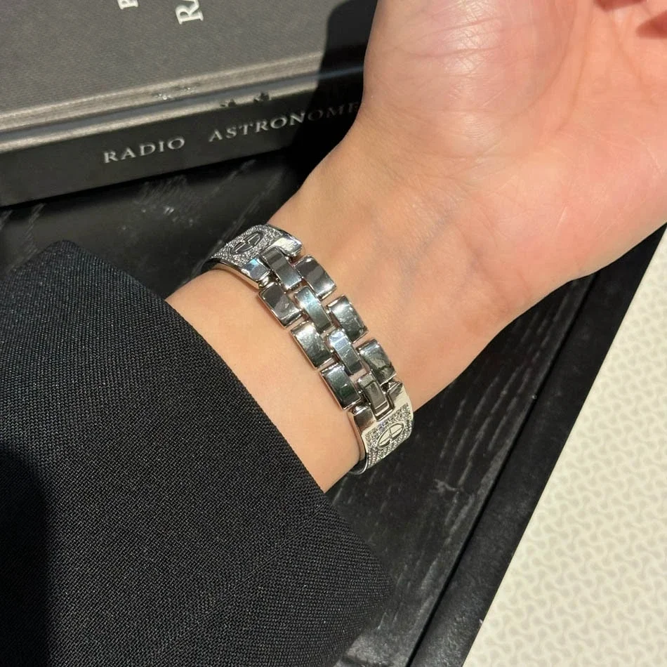 حزام مجوهرات فاخر لسلسلة أبل IWatch UItra 10 9 8 7 6 5 4 SE حزام الساعات 42 40 41 38 49 45 44 46 مللي متر أساور الماس امرأة #2